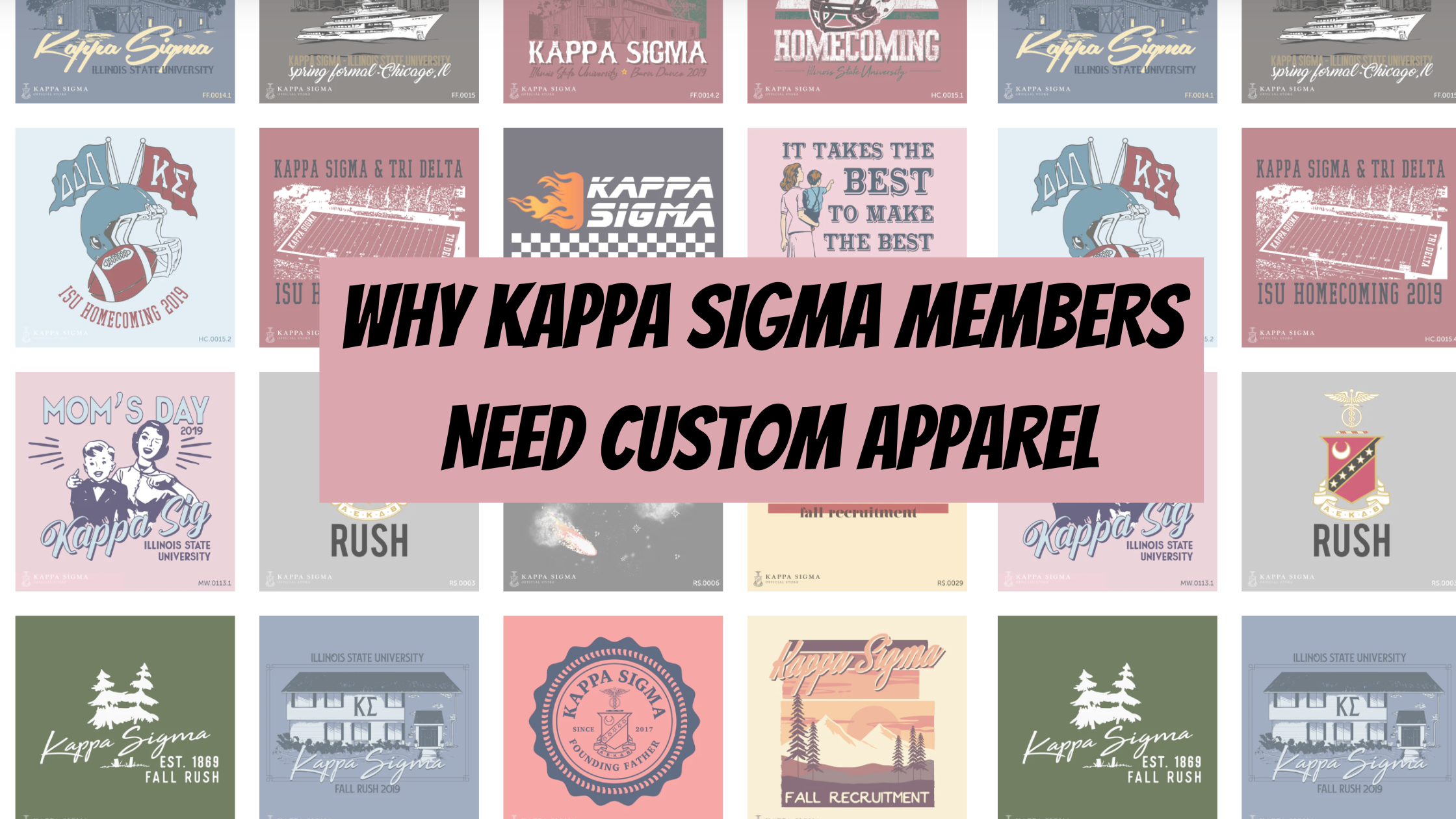 Why Kappa Sigma Members Need Custom Apparel – Kappa Sigma Official