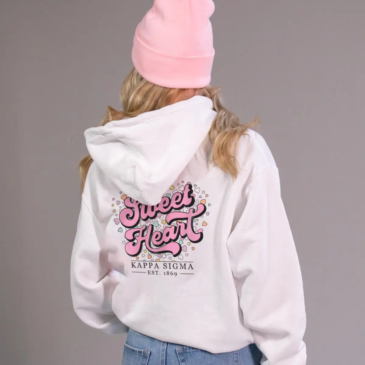 Kappa Sig White Sweetheart Hoodie - Kappa Sigma Official Store