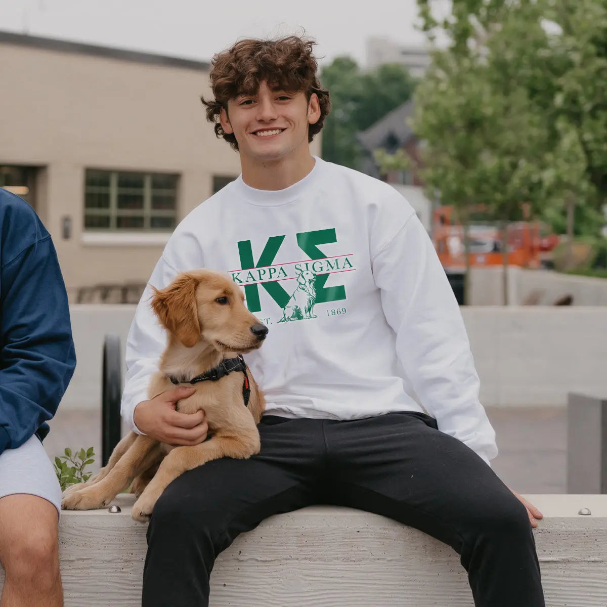 Kappa Sig Golden Letters Crewneck - Kappa Sigma Official Store