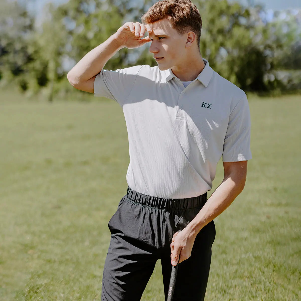 Kappa Sig White Callaway Greek Letter Golf Polo Kappa Sigma