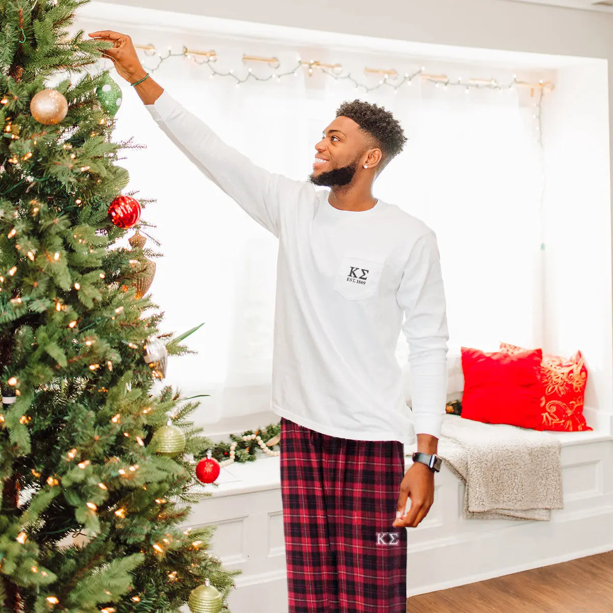 Kappa Sig Red Plaid Flannel Pants Kappa Sigma