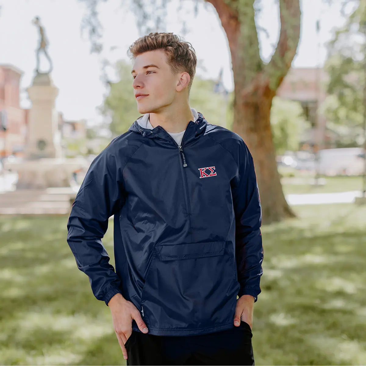 New! Kappa Sig Classic 1/4 Zip Rain Jacket Kappa Sigma