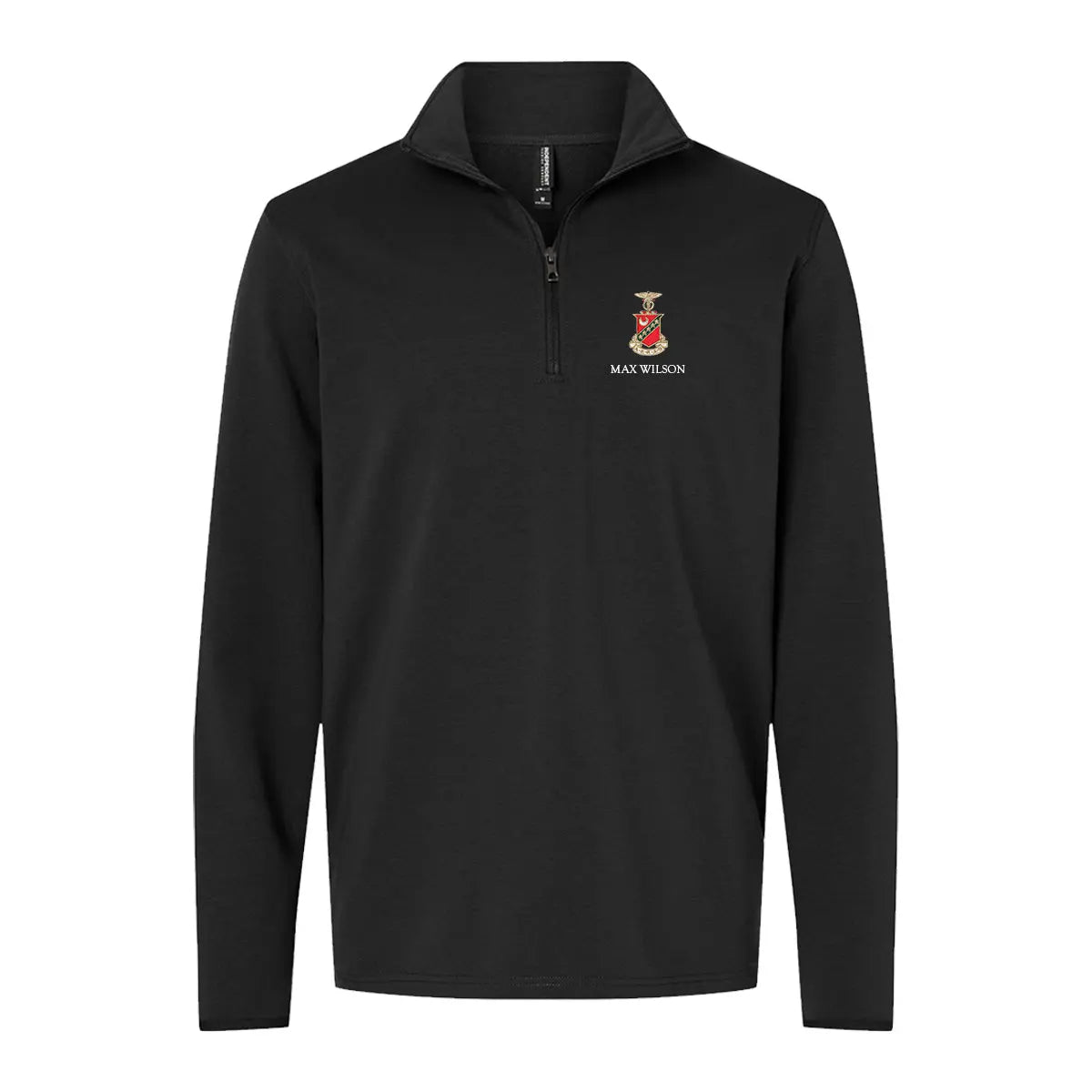 New! Kappa Sig Embroidered Crest Quarter Zip Kappa Sigma