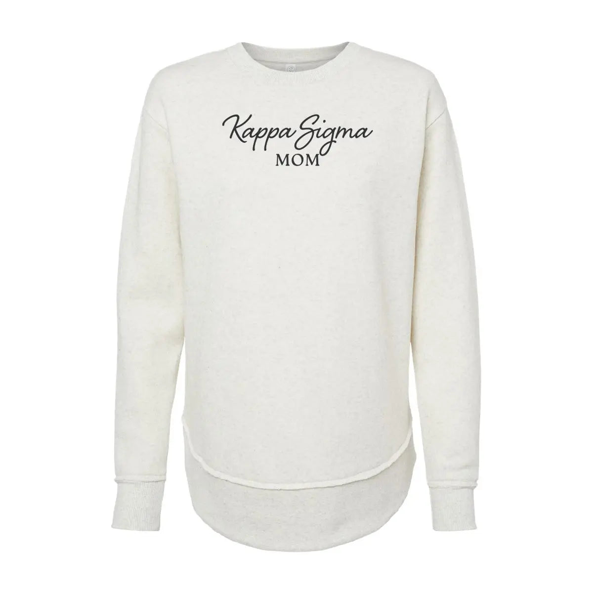 New! Kappa Sig Curved Hem Mom Crewneck Kappa Sigma