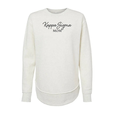 New! Kappa Sig Curved Hem Mom Crewneck Kappa Sigma