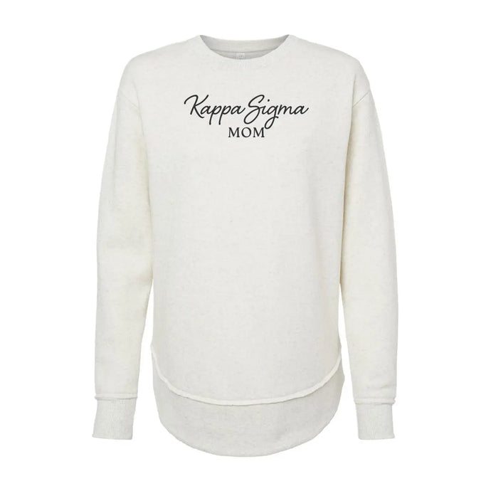 New! Kappa Sig Curved Hem Mom Crewneck Kappa Sigma