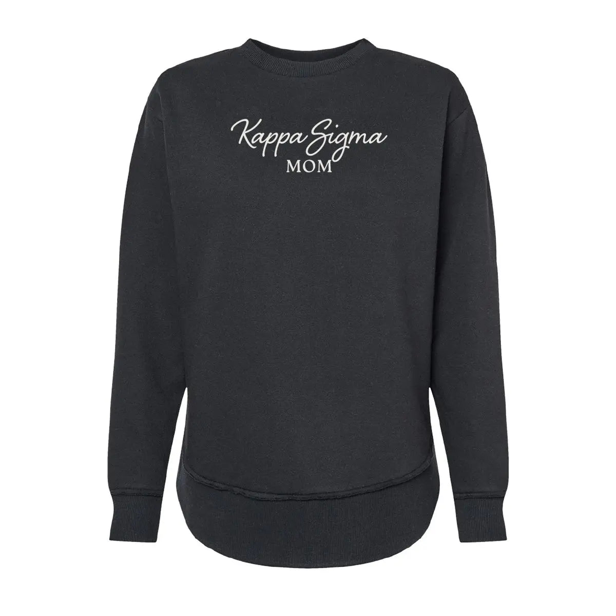 New! Kappa Sig Curved Hem Mom Crewneck Kappa Sigma