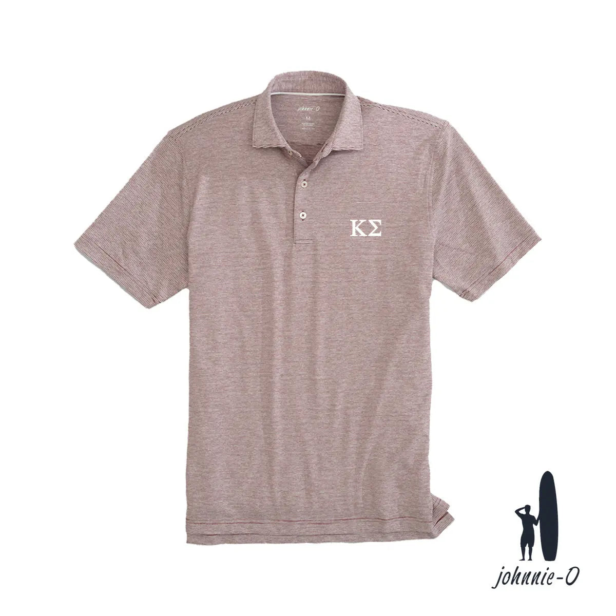 New! Kappa Sig Johnnie-O Striped Polo Kappa Sigma