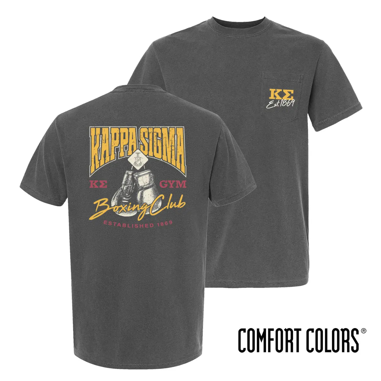 New! Kappa Sig Boxing Club Short Sleeve Tee Kappa Sigma