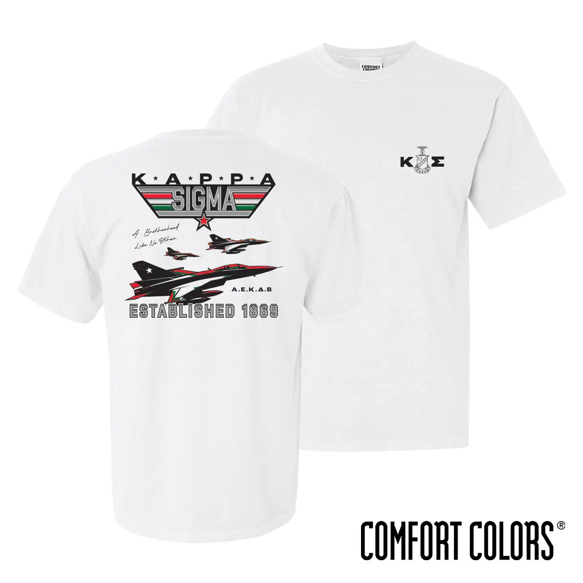 New! Kappa Sigma Fighter Pilot Short Sleeve Tee Kappa Sigma