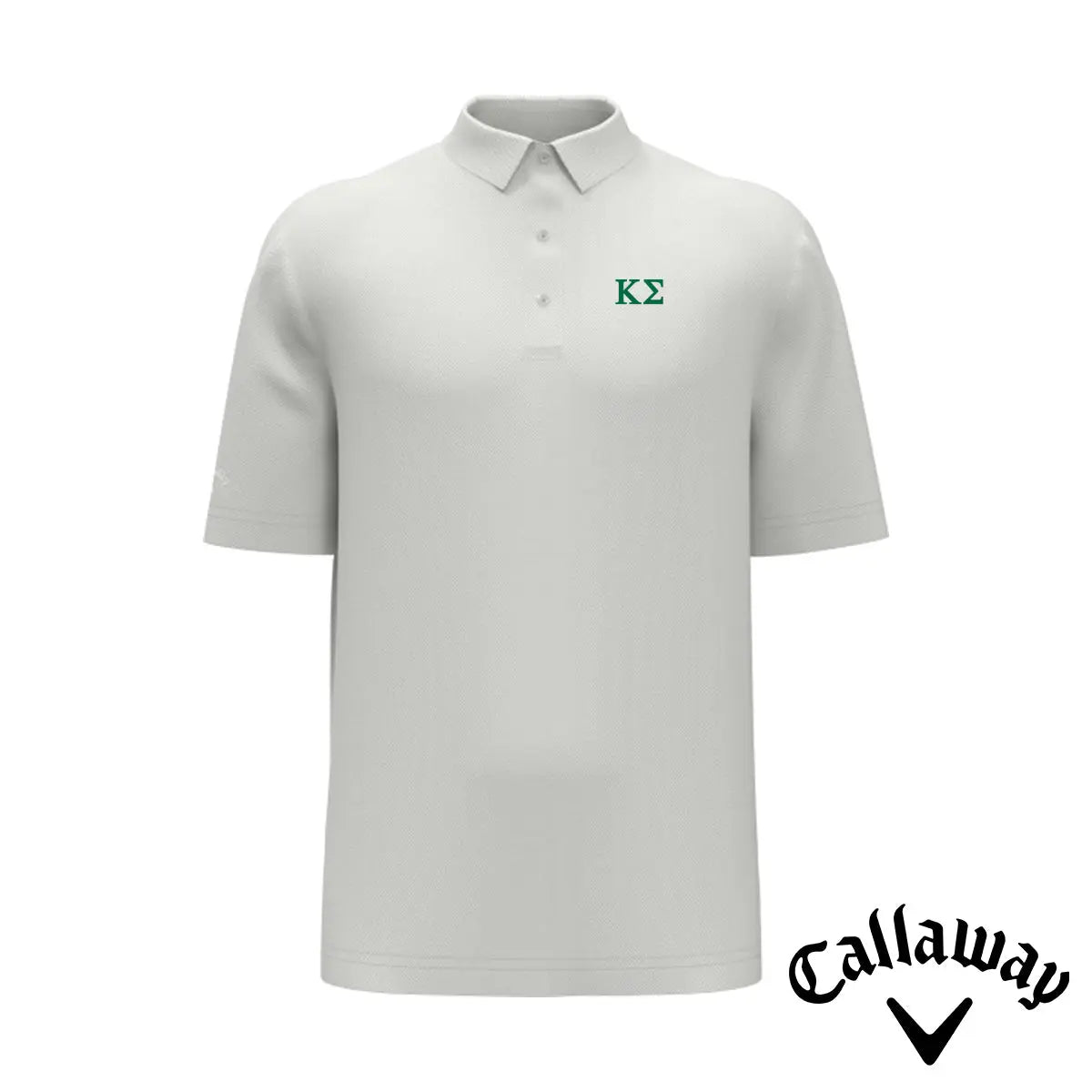 New! Kappa Sig White Callaway Greek Letter Golf Polo Kappa Sigma