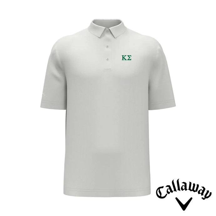 New! Kappa Sig White Callaway Greek Letter Golf Polo Kappa Sigma