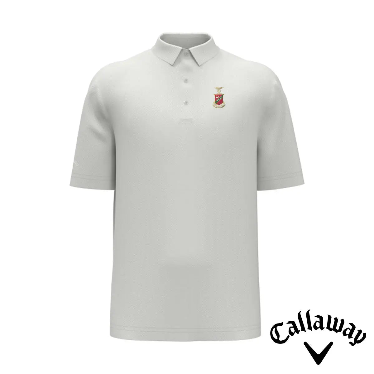 New! Kappa Sig White Callaway Crest Polo Kappa Sigma