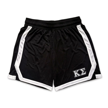 Kappa Sig Frat Black 7" Mesh Shorts.