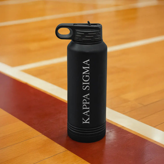 Kappa Sigma Black Water Bottle
