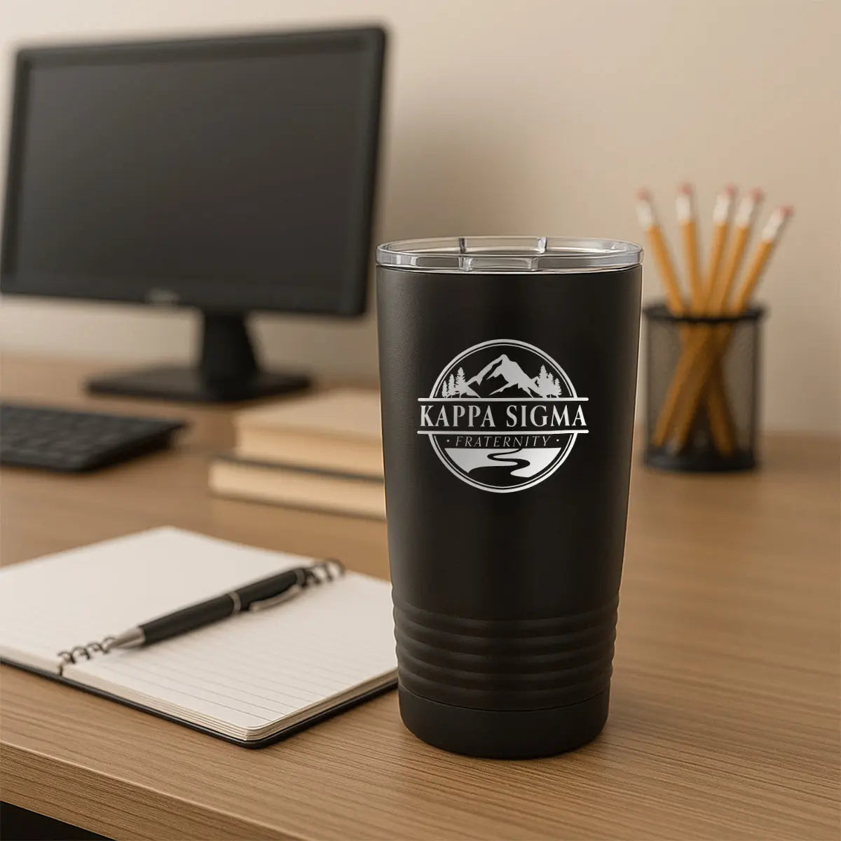 New! Kappa Sig 20oz Travel Coffee Tumbler Kappa Sigma