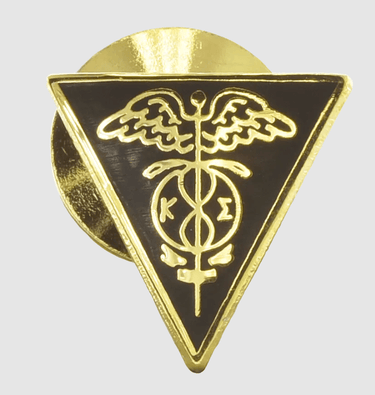 Gold Pin Badge Front