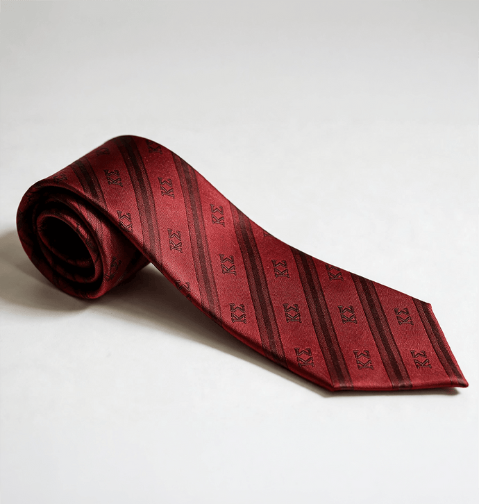 Red Stripe Neckties Front