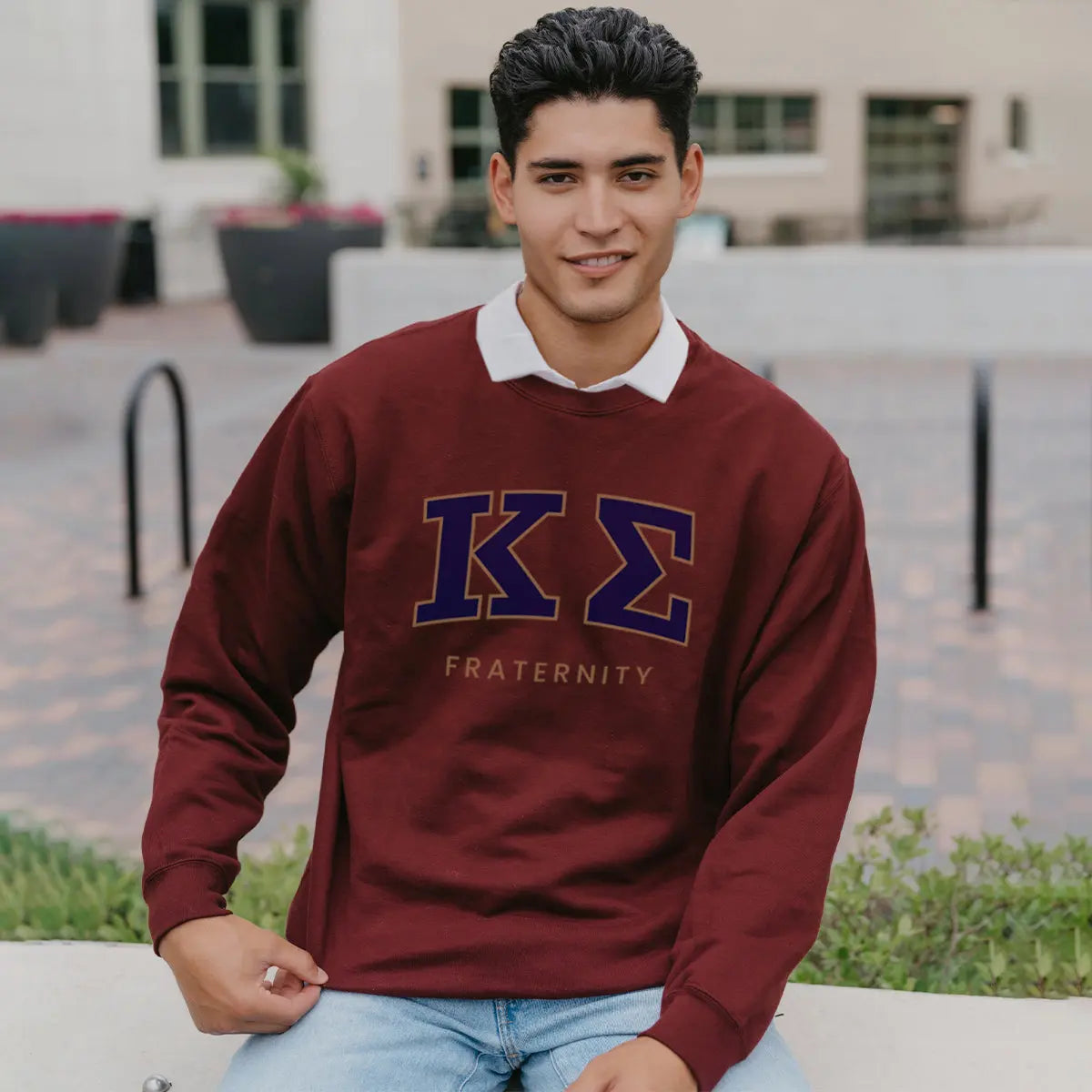 Kappa Sig Maroon Old School Crewneck - Kappa Sigma Official Store