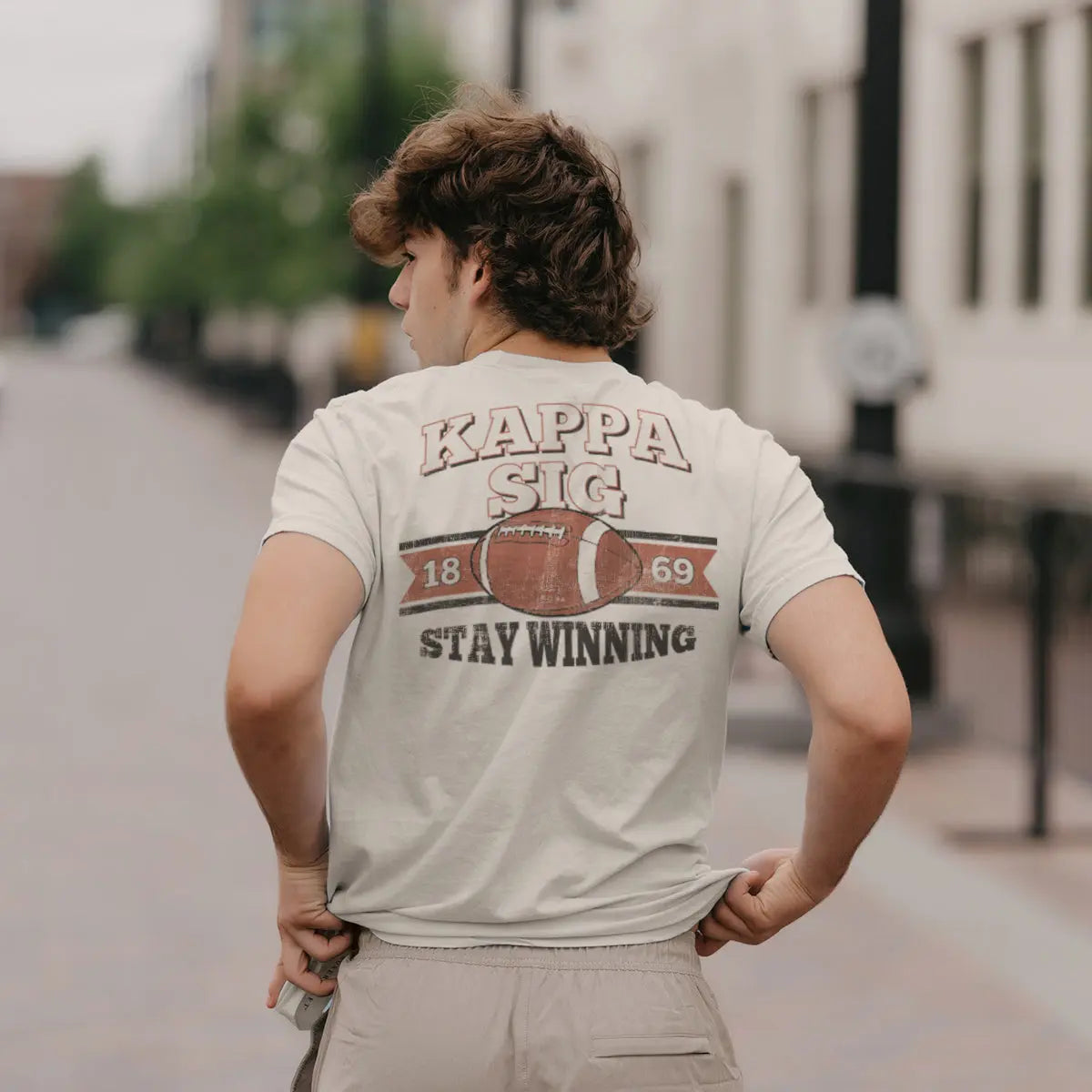 Kappa Sig Comfort Colors Stay Winning Football Short Sleeve Tee - Kappa Sigma Official Store