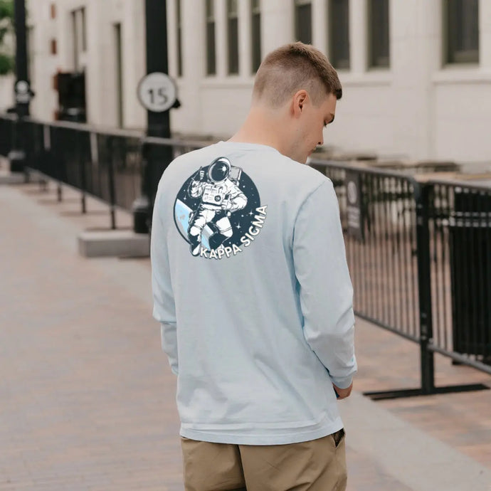 Kappa Sig Comfort Colors Space Age Long Sleeve Pocket Tee - Kappa Sigma Official Store