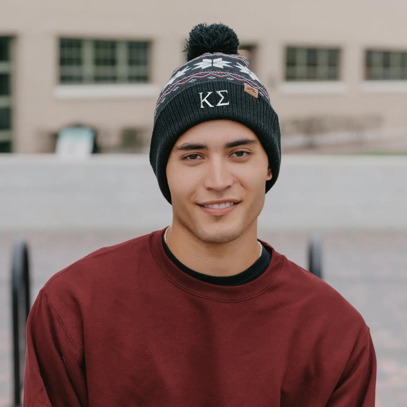 Kappa Sig Knitted Pom Beanie Kappa Sigma