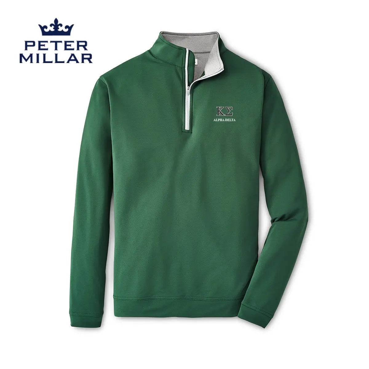 Kappa Sig Peter Millar Perth Stretch Quarter Zip with Greek Letters - Kappa Sigma Official Store