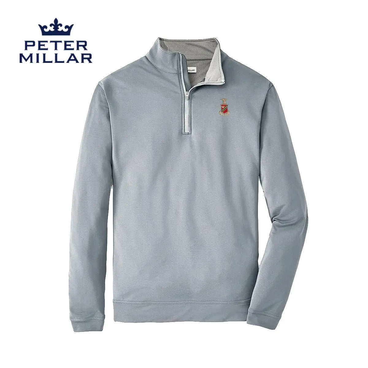 Kappa Sig Peter Millar Perth Stretch Quarter Zip with Crest - Kappa Sigma Official Store