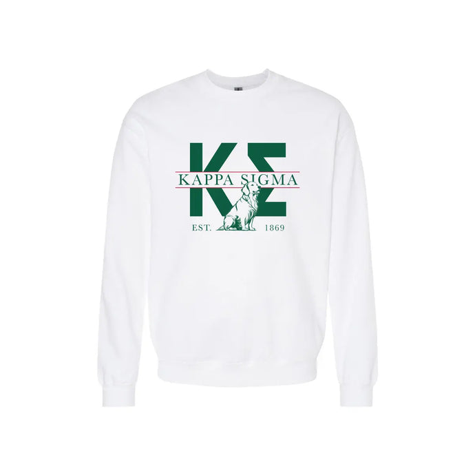 Kappa Sig Golden Letters Crewneck - Kappa Sigma Official Store