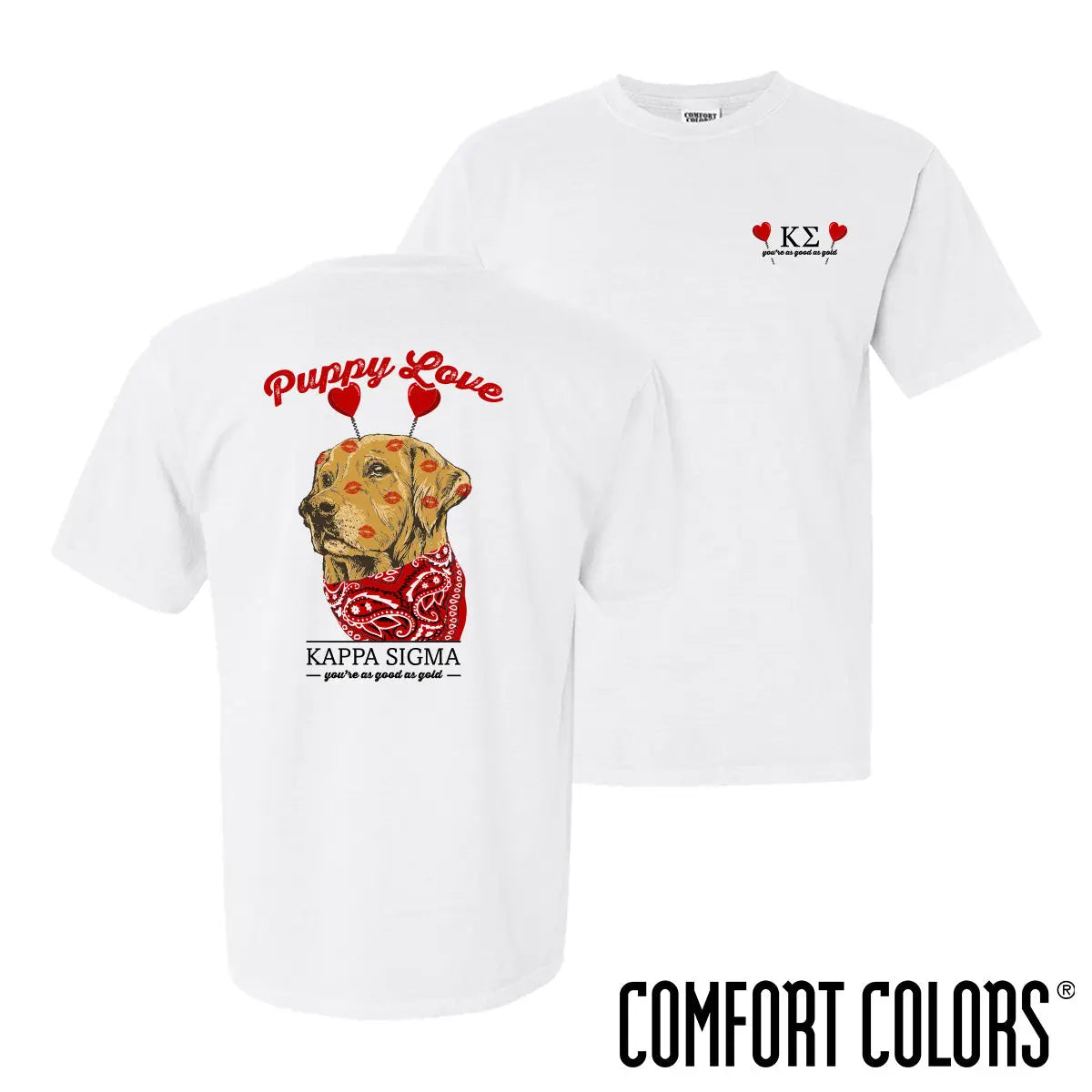 Kappa Sig Comfort Colors Puppy Love Short Sleeve Tee - Kappa Sigma Official Store