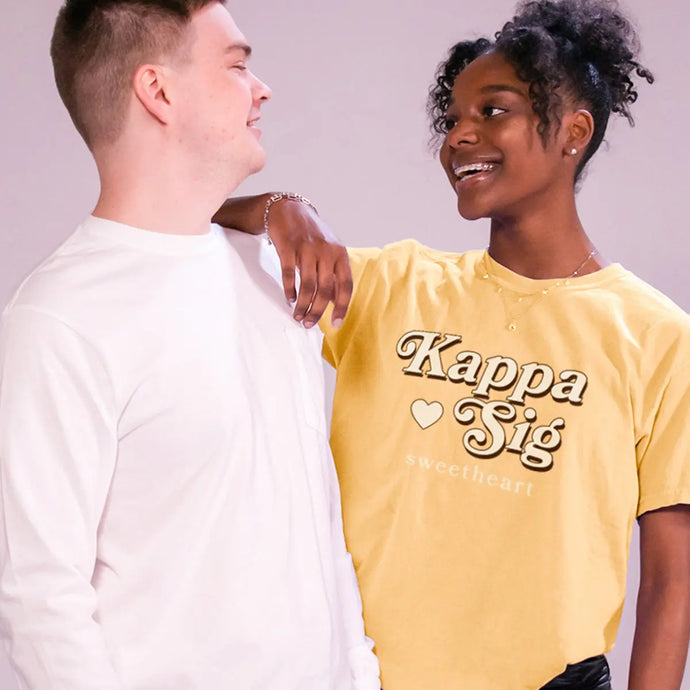 Kappa Sig Comfort Colors Retro Sweetheart Tee - Kappa Sigma Official Store