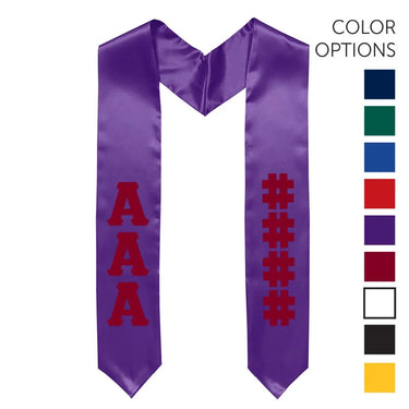 Kappa Sig Pick Your Own Colors Graduation Stole - Kappa Sigma Official Store