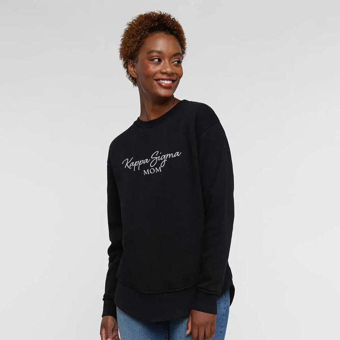 New! Kappa Sig Curved Hem Mom Crewneck Kappa Sigma