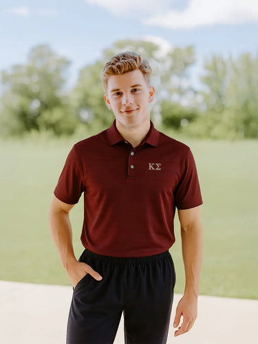 Kappa Sigma Maroon Callaway Opti-Vent Polo, perfect for a game of golf.