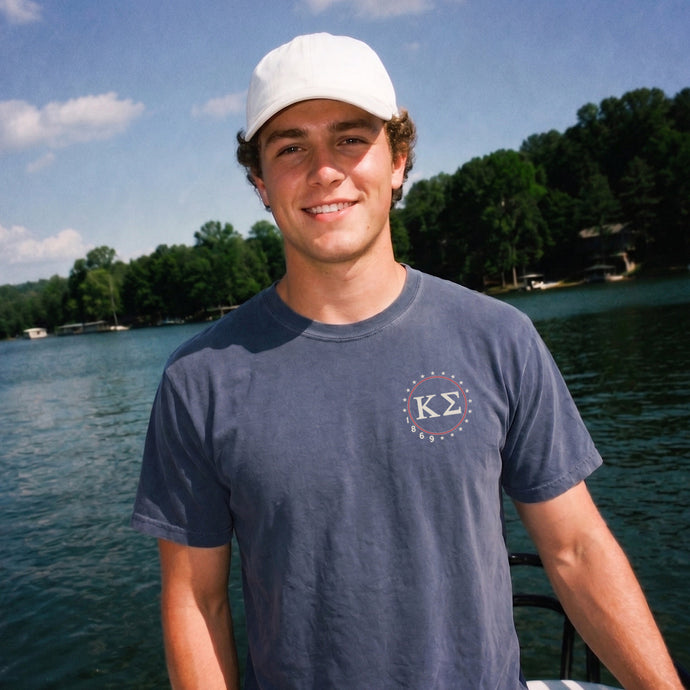 Frat blue shirt USA design