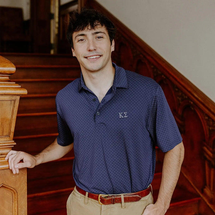 Kappa Sig Callaway Chevron Patterned Polo Kappa Sigma