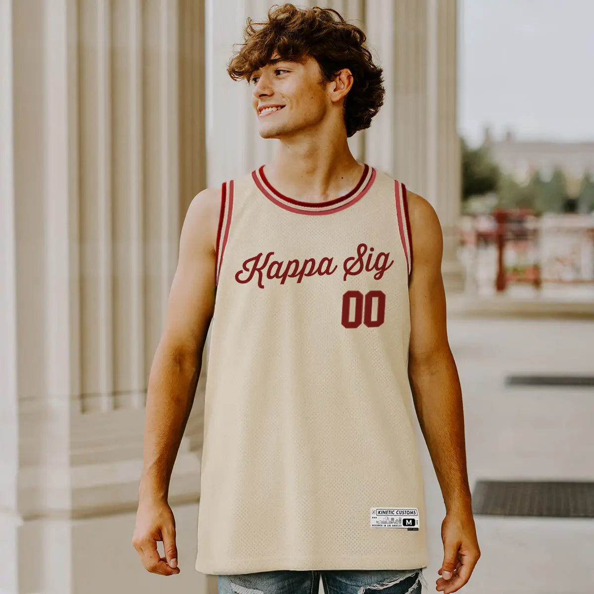 Kappa Sigma sublimated fraternity basketball jersey.