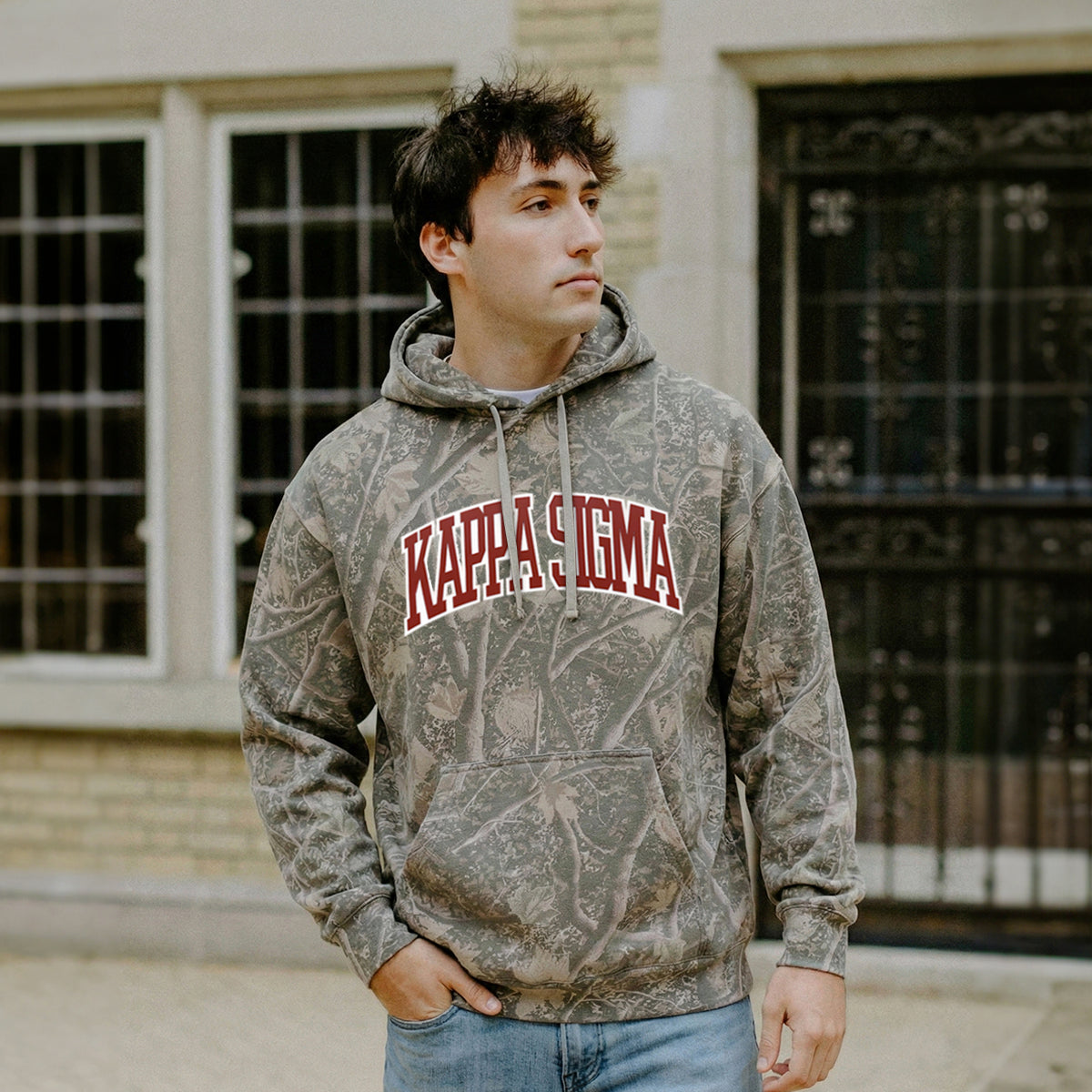 Camo Kappa Sig Sewn On Name Hoodie