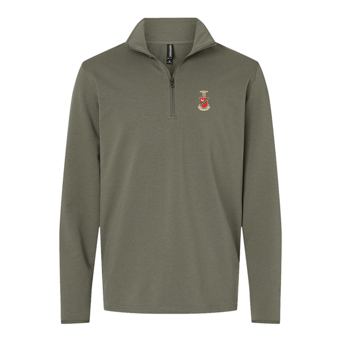 Kappa Sig Embroidered Crest Quarter Zip Kappa Sigma