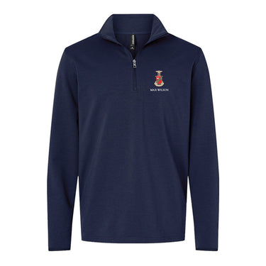 Kappa Sig Embroidered Crest Quarter Zip Kappa Sigma