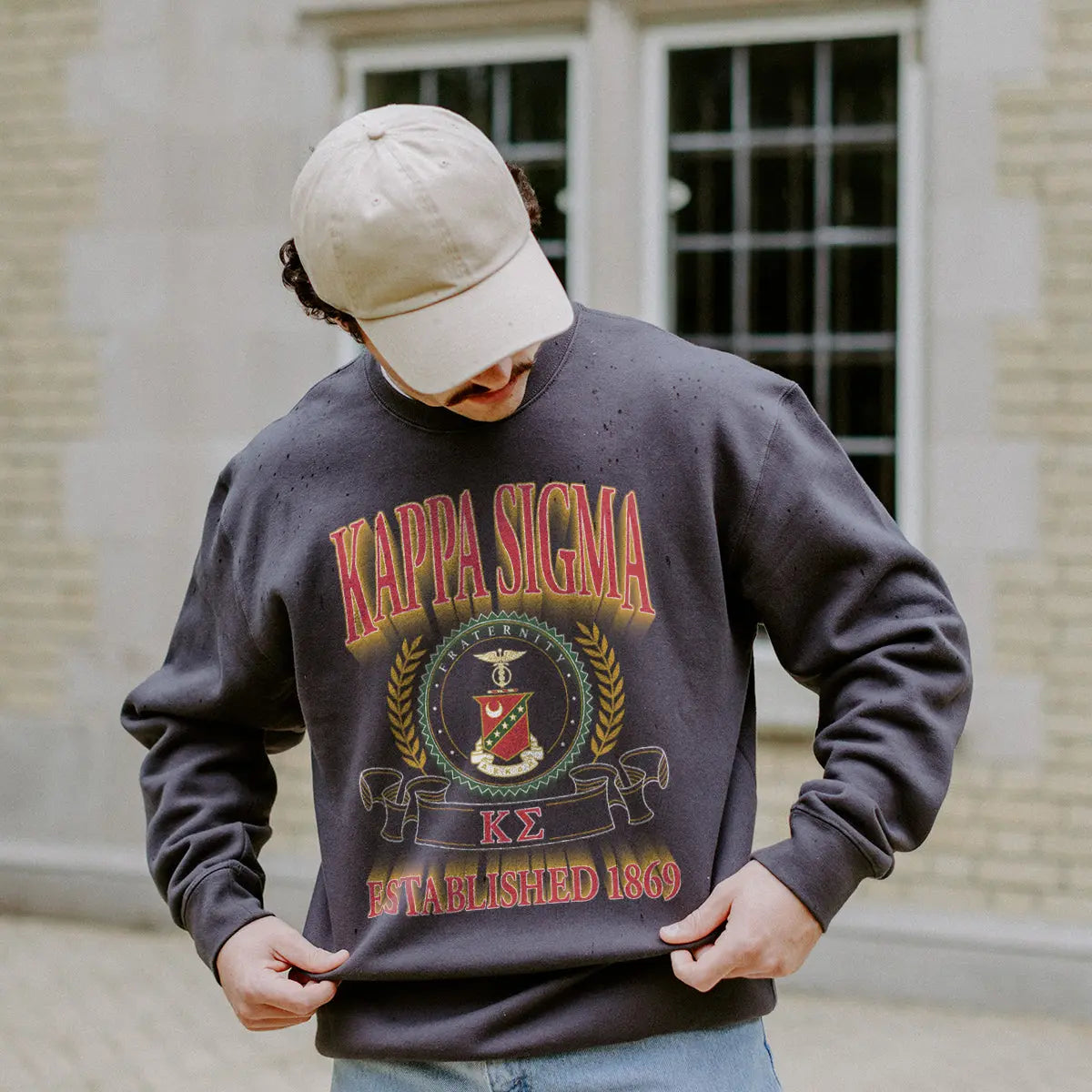 Kappa Sig Greek Fraternity Heavyweight Graphic Crewneck