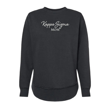 New! Kappa Sig Curved Hem Mom Crewneck Kappa Sigma
