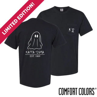 Kappa Sig Comfort Colors Black Ghost Short Sleeve Tee Kappa Sigma