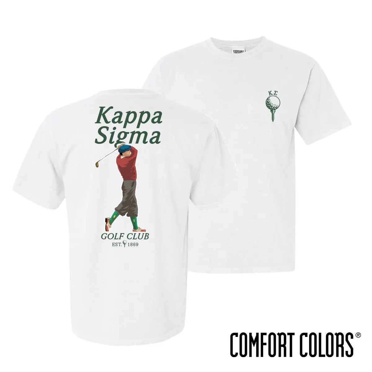 New! Kappa Sig Comfort Colors Timeless Swing Short Sleeve Tee