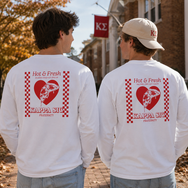 Kappa Sig Hot and Fresh Pizza Long Sleeve Tee