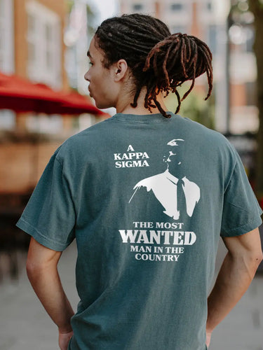 Kappa Sig Comfort Colors Most Wanted Man Short Sleeve Tee