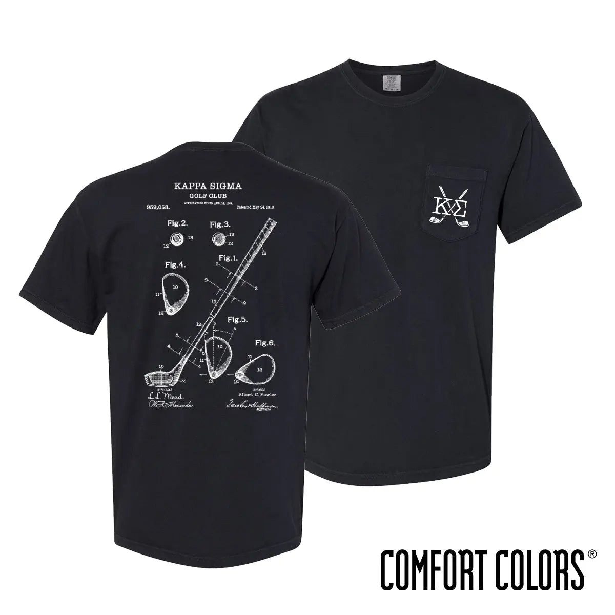 New! Kappa Sig Comfort Colors Club Components Short Sleeve Tee