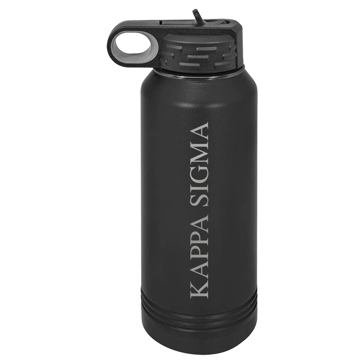 Kappa Sig Black Water Bottle