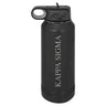 Kappa Sig Black Water Bottle