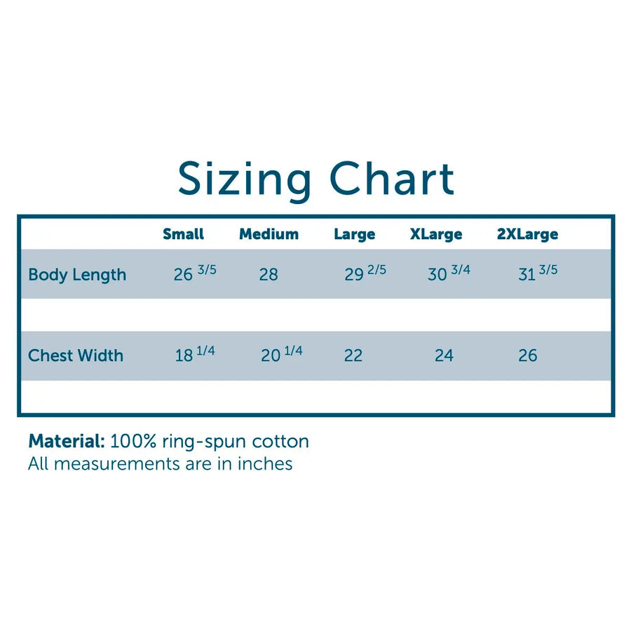 Comfort Colors Size Chart